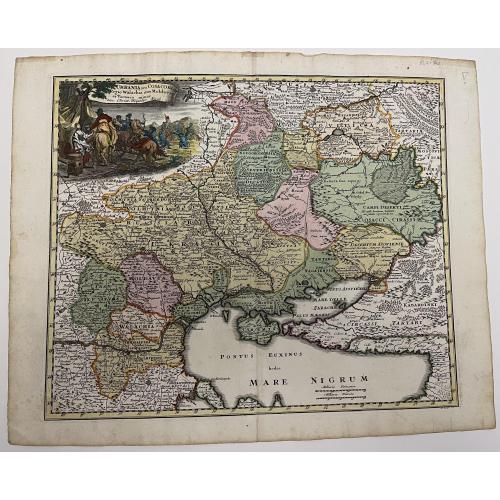 Стародавня карта України 18 століття 