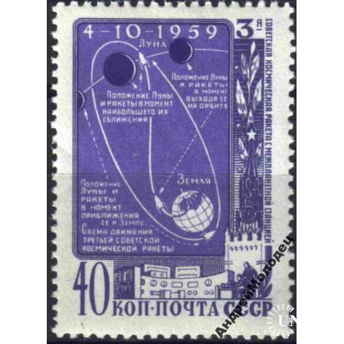 1959. Космическая ракета Луна-3. Серия. MNH.