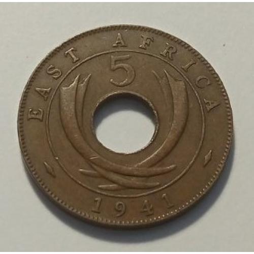 Британская Восточная Африка. 5 центов. 1941.