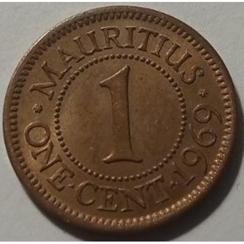 Британський Маврикій. 1 цент. 1969.