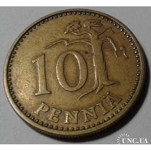 Финляндия. 10 пенни. 1964.