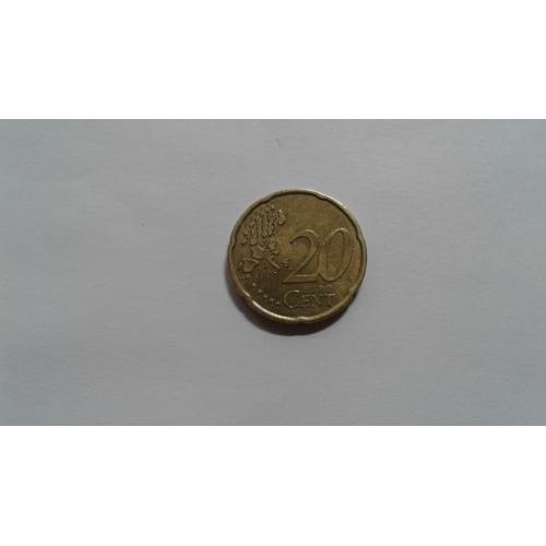 Франция. 20 евроцентов. 2002.