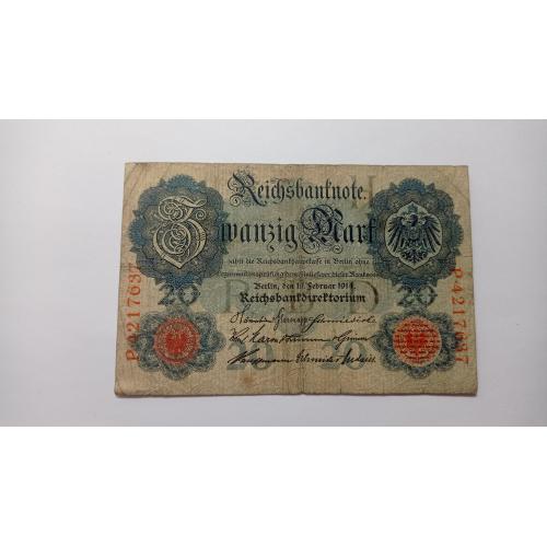 Германия. 20 марок. 1914.