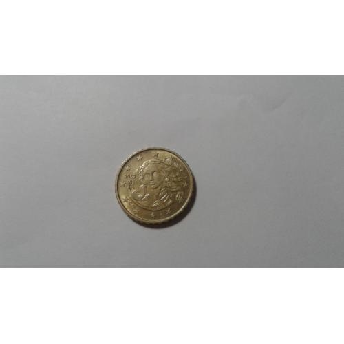 Италия. 10 евроцентов. 2002.