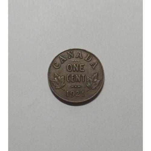 Канада. 1 цент. 1921.