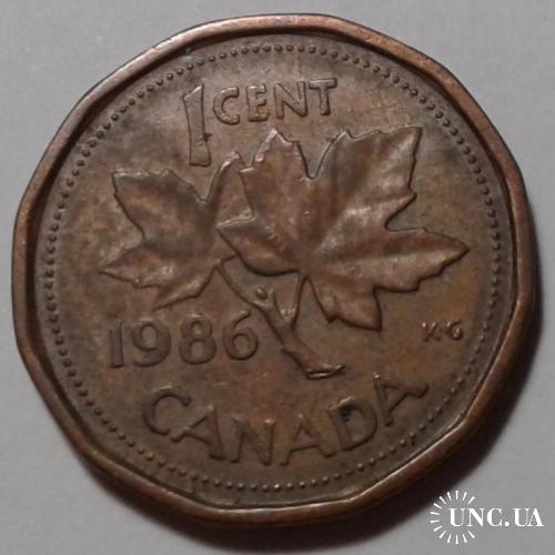 Канада. 1 цент. 1986.