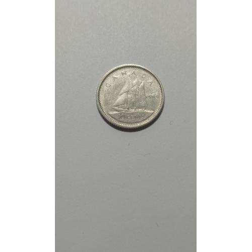Канада. 10 центов. 1969.