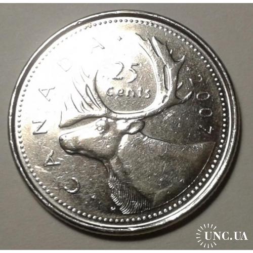 Канада. 25 центов. 2007.