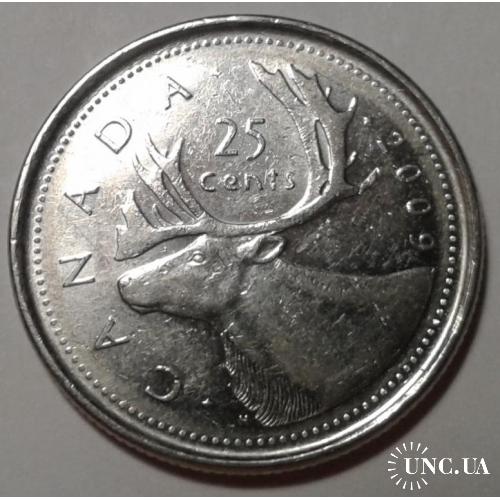Канада. 25 центов. 2009.
