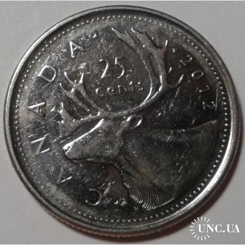 Канада. 25 центов. 2012.