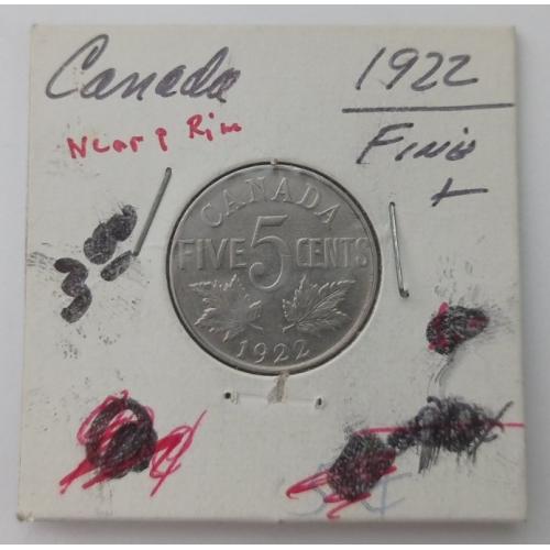Канада. 5 центів. 1922.