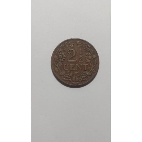 Кюрасао. Нидерландские Антильские острова. Нидерланды. 2 1/2 цента. 1944.