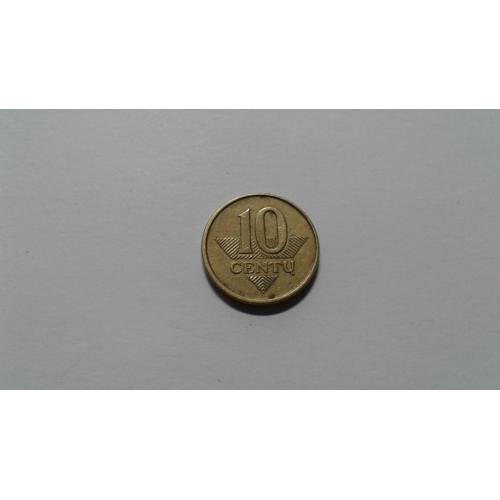 Литва. 10 центов. 2008.