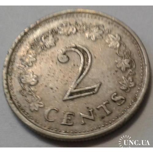 Мальта. 2 цента. 1972.