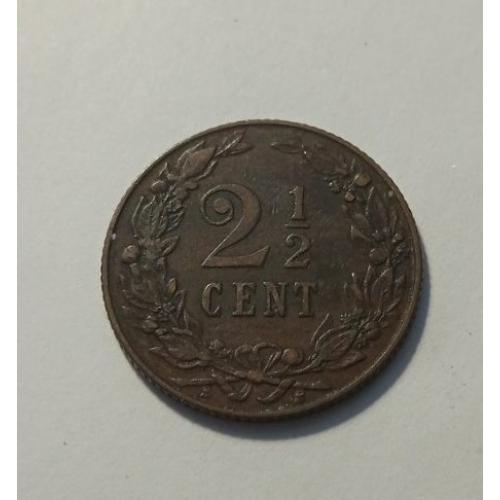 Нідерланди. 2 1/2 (2,5) центи. 1906.