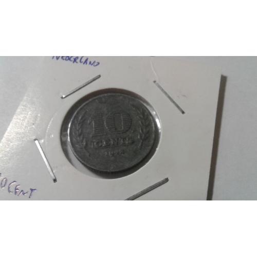 Нидерланды. 10 центов. 1942.