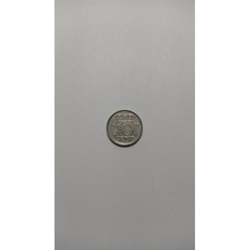 Нидерланды. 10 центов. 1971.