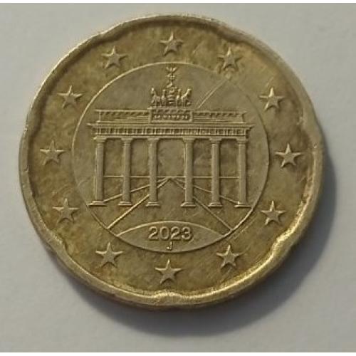Німеччина. 20 євроцентів. 2023.