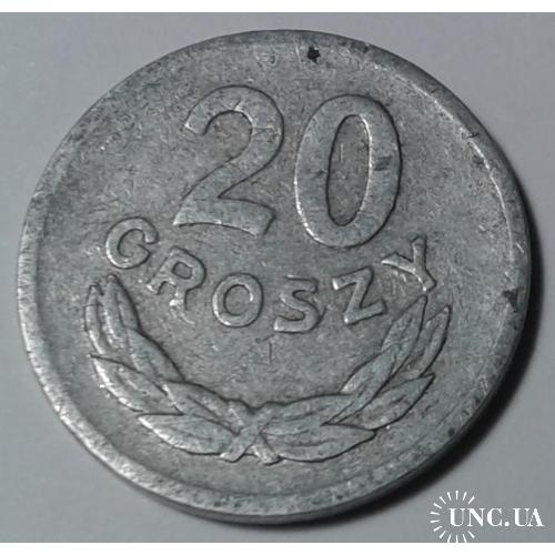 Польша. 20 грошей. 1969.