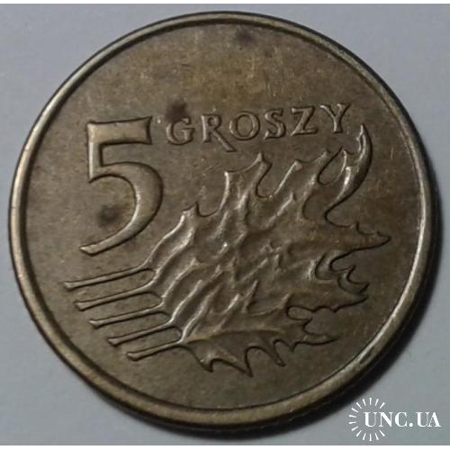 Польша. 5 грошей. 2005.