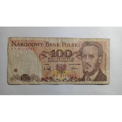 Польща. 100 злотих. 1988.