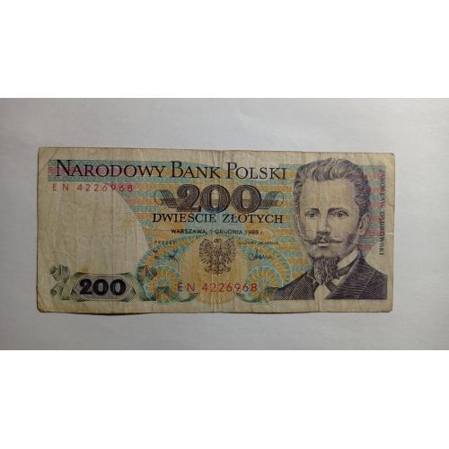 Польща. 200 злотих. 1988.