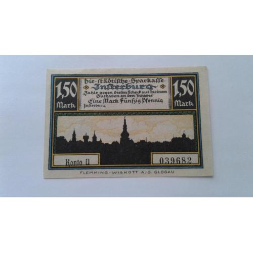 Россия. Черняховск (Инстербург) Калининградской области. 1,50 марки. 1920.