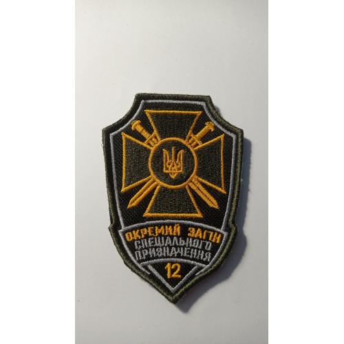 Шеврон. Україна. Армія. 112 ОБр ТрО. 12 окремий загін спеціального призначення. РЕБ. РЕР. БПЛА. lity