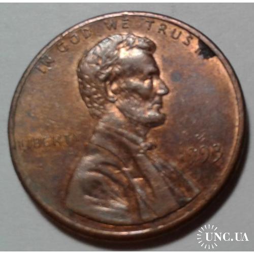 США. 1 цент. 1993.