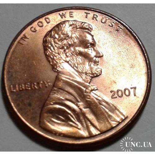 США. 1 цент. 2007.