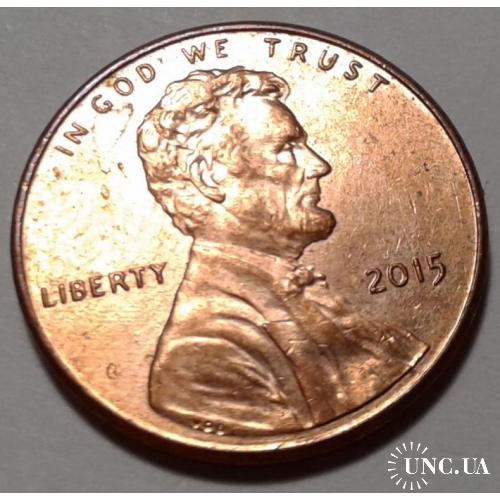 США. 1 цент. 2015.