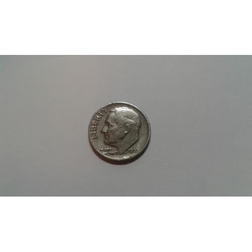 США. 10 центов. 1 дайм. 1965.