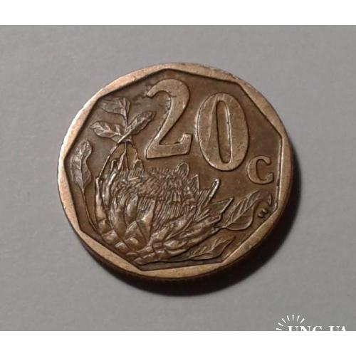 ЮАР. 20 центов. 2008.