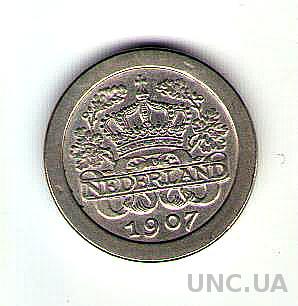 Нидерланды - 5 центов (1907 г.)