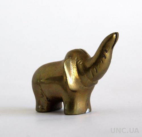 Антикварная фигурка статуэтка Слоненок, бронза
