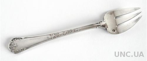 Антикварная вилочка №1 серебро 925 проба France
