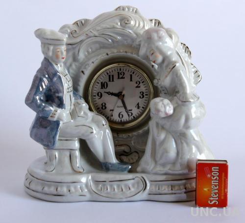 Антикварний годинник Тет-а-тет  порцеляна Germany