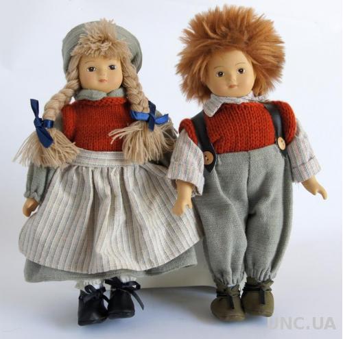 Антикварні порцелянові ляльки Братик і Сестричка 1970-ті Germany