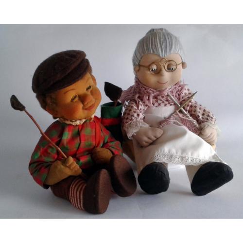 Антикварні харАктерні ляльки Дід і Баба 1950-ті Germany