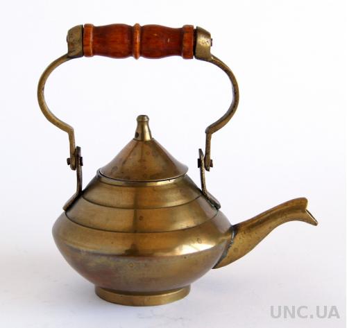Антикварный латунный чайник 1950-е гг. India