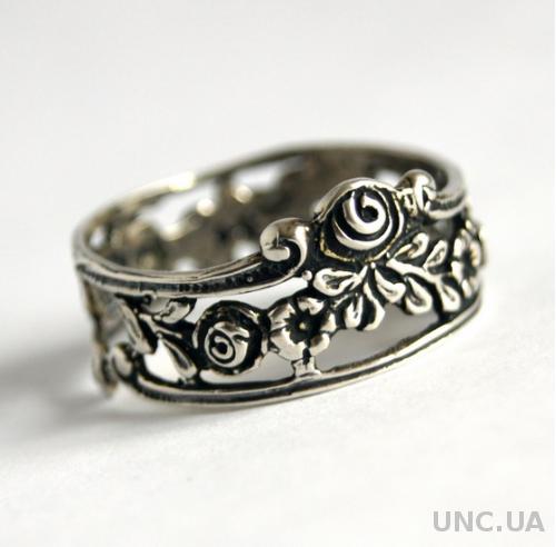 Ажурне срібне кільце 835 проба Germany
