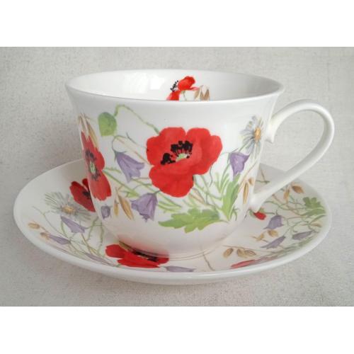 Чашка 500 мл та блюдце Roy Kirkham English Meadow порцеляна Англія Nt08