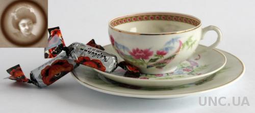 Чашка блюдце тарілка Гейша Лотос 2 IBUKI літофанія