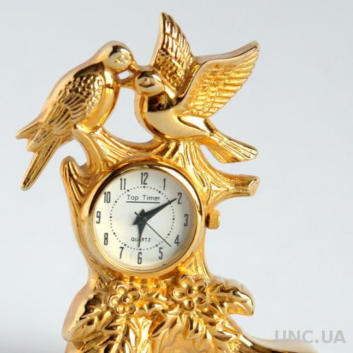 Часы коллекционные миниатюрные Птицы кварц
