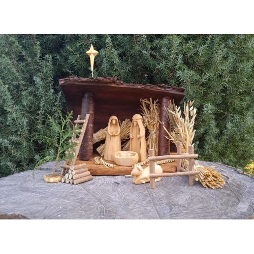 Домашній Різдвяний вертеп Шопка дерево різьба №53