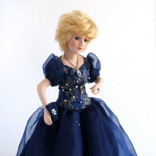 Фарфоровая кукла Принцесса Диана от Janus Germany