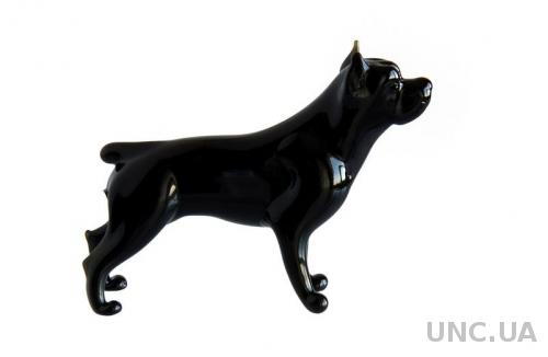 Фигурка собака Стаффордширский терьер, муранское стекло Италия