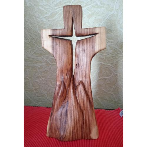 Хрест / розп'яття Голгофа дерево різьба ручна робота