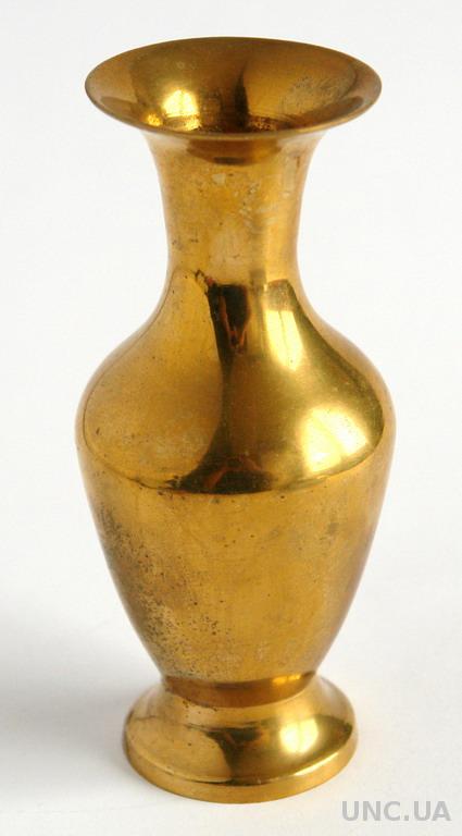 Изящная антикварная ваза, латунь 1960-е гг. India
