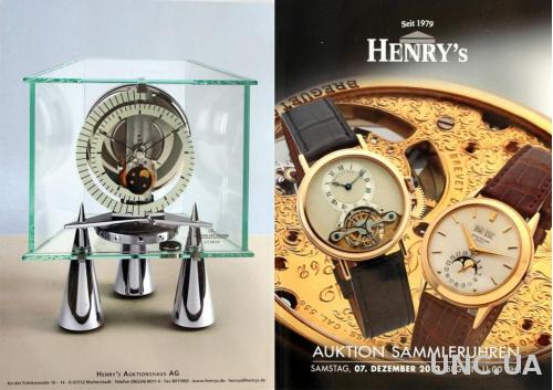 Каталог аукциона Henry's Часы. Декабрь 2013
